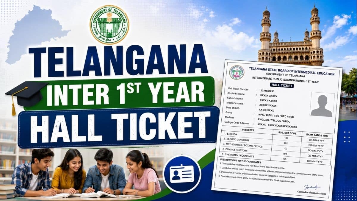 Telangana Inter 1st Year Hall Ticket 2027 - TSBIE Hall Ticket 2026 1st Year
